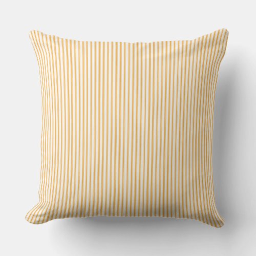 Yellow Ticking Stripe  Cushion