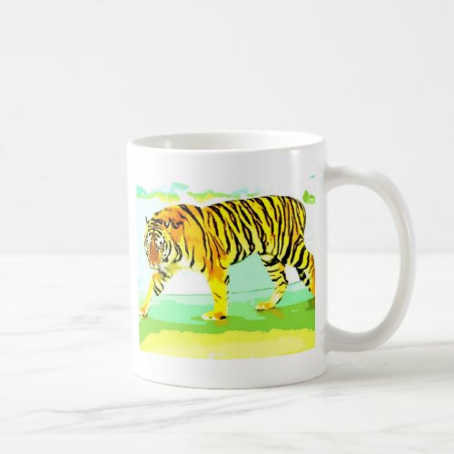 Yellow Tiger Coffee Mug