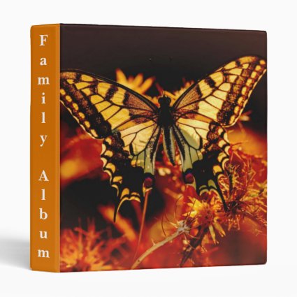Yellow Tiger Swallowtail Butterfly 3 Ring Binder