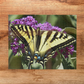 Yellow Tiger Swallowtail Butterfly Nature Jigsaw Puzzle by northwestphotos at Zazzle
