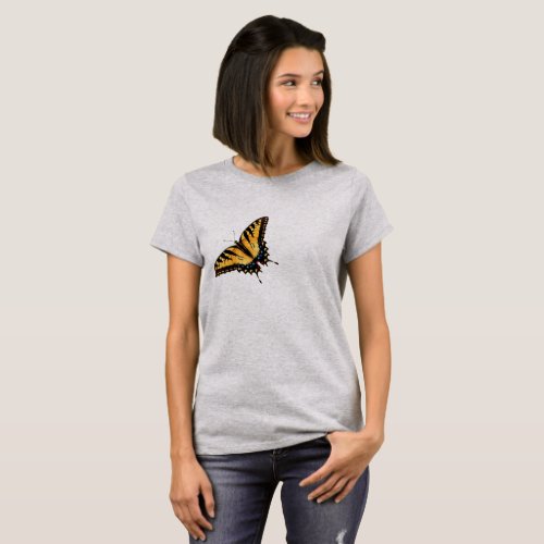 Yellow Tiger Swallowtail Butterfly T_Shirt