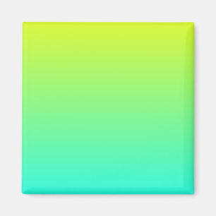 Yellow to Aqua Gradient Magnet