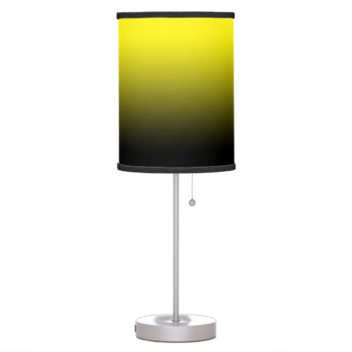 Yellow to Black Ombre Table Lamp