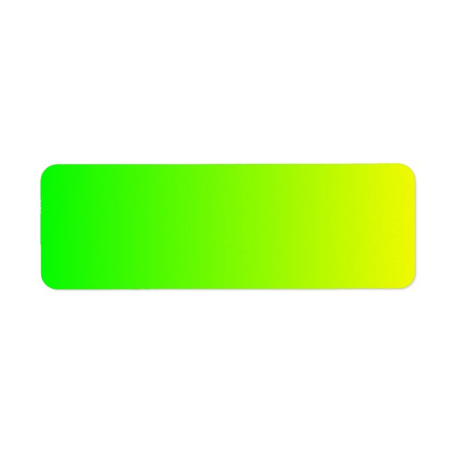 Yellow to Green Gradient Label (Front)