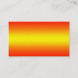 Yellow to Red Gradient - Customized Template Blank Business Card