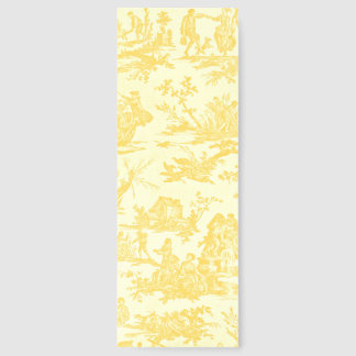 Yellow Toile Bookmarks