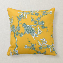 Yellow Toile Pattern