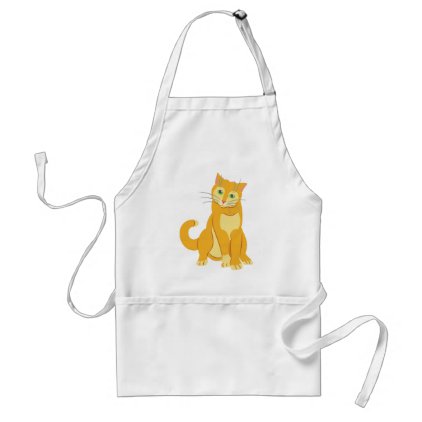 Yellow Tom Cat Adult Apron