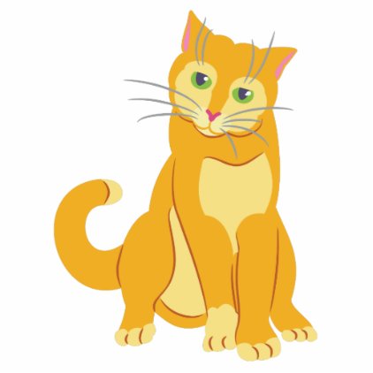 Yellow Tom Cat Cutout