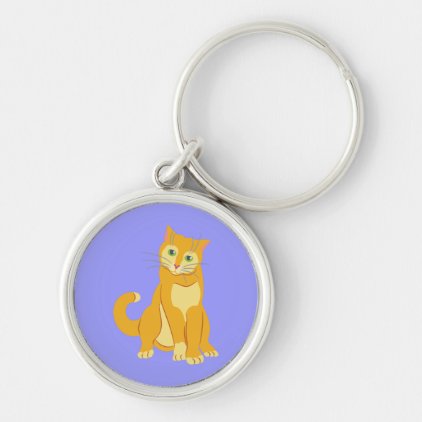 Yellow Tom Cat Keychain