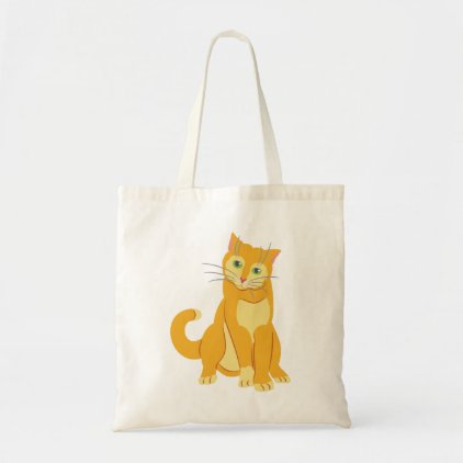 Yellow Tom Cat Tote Bag