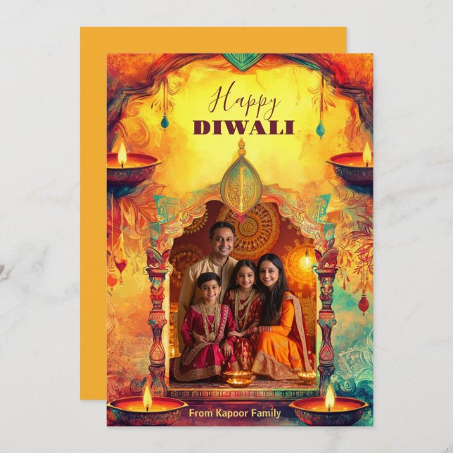 Yellow toned  Diwali Splendor (Front/Back)