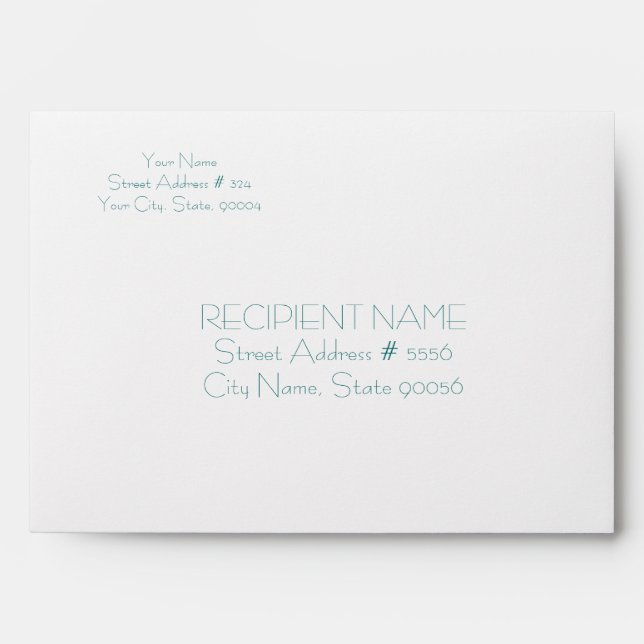 Yellow Tones Retro Abstract Floral Collage-White Envelope (Front)