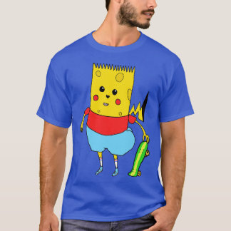 Yellow toon Character SpongeBart PikaPants Knock O T-Shirt