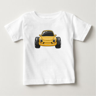 Yellow Toon Racer Compact Baby T-Shirt
