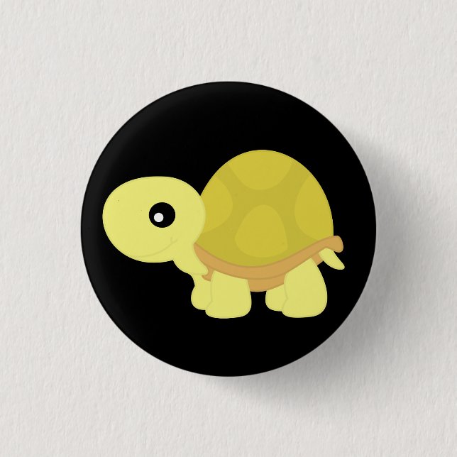 Yellow Tortoise Button (Front)