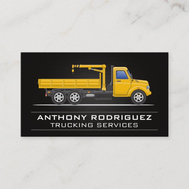 Yellow Tow Truck Services Business Card (Front)
