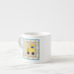 Yellow Toy Bulldozer Truck by Chariklia Zarris Espresso Cup