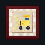 Yellow Toy Bulldozer Truck by Chariklia Zarris Gift Box<br><div class="desc">Is your child interested in construction? Then satisfy their curiosity with this print of a yellow toy bulldozer truck by Chariklia Zarris. You can feel the earth move underneath the giant wheels of this vehicle. Order yours now!</div>