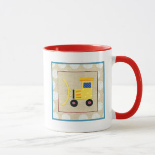 Yellow Toy Bulldozer Truck by Chariklia Zarris Mug