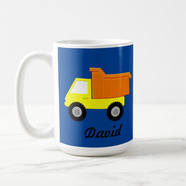 Yellow Toy Truck Coffee Mug (Left)