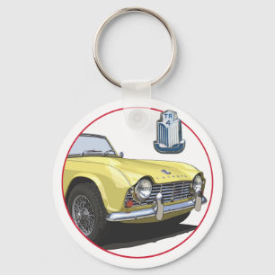 Yellow TR4 Keychain