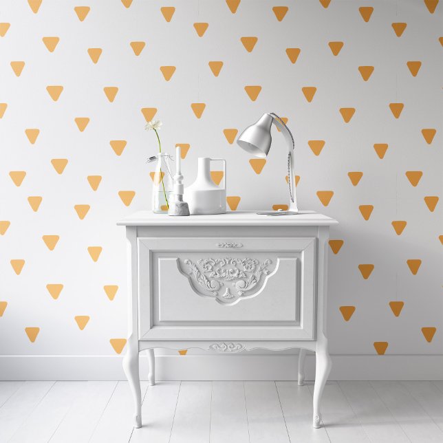 Yellow Triangle Pattern Geometric Wallpaper (Creator Uploaded)