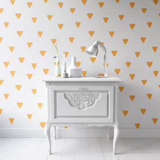 Yellow Triangle Pattern Geometric Wallpaper Wallpaper