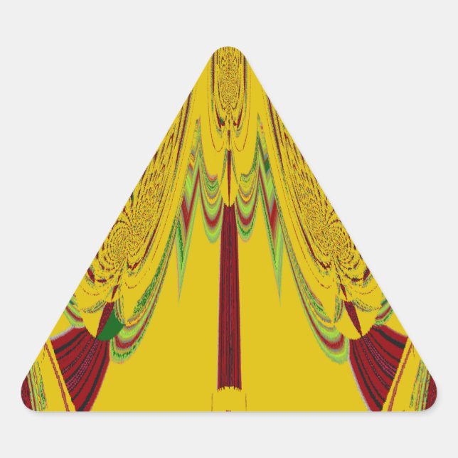 Yellow Triangle Sticker (Front)