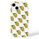 Yellow Tropical Chelmon Longirostris, Vintage Fish Case-Mate iPhone 14 Case