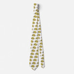 Yellow Tropical Chelmon Longirostris, Vintage Fish Tie