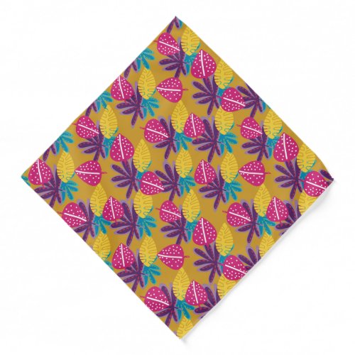 yellow tropical fabrics hawaii bandana