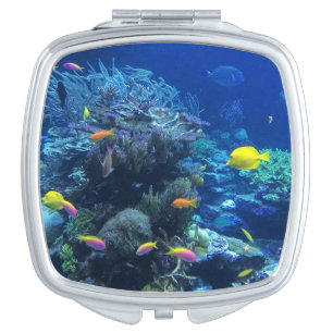 Yellow Tropical Fish Underwater Photo Compact Mirror