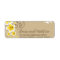Yellow Tropical Hibiscus Wedding Address Labels
