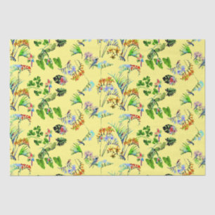 Yellow Tropical Paradise  Tissue Paper
