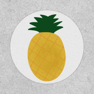 Yellow Tropical Pineapple Summer Fruit Lover Gift Patch