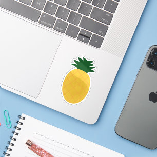 Yellow Tropical Pineapple Summer Fruit Lover Gift Sticker
