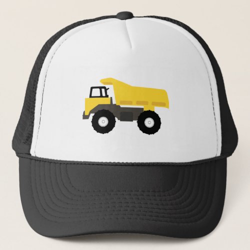 Yellow Truck Construction Trucks Trucker Hat