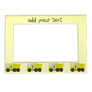 Yellow Truck Magnetic Photo Frame