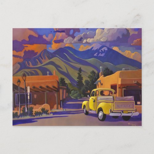 Yellow Truck POSTCARD by Art West