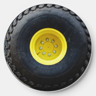 Yellow Truck Tractor Construction wheel tire Wireless Charger