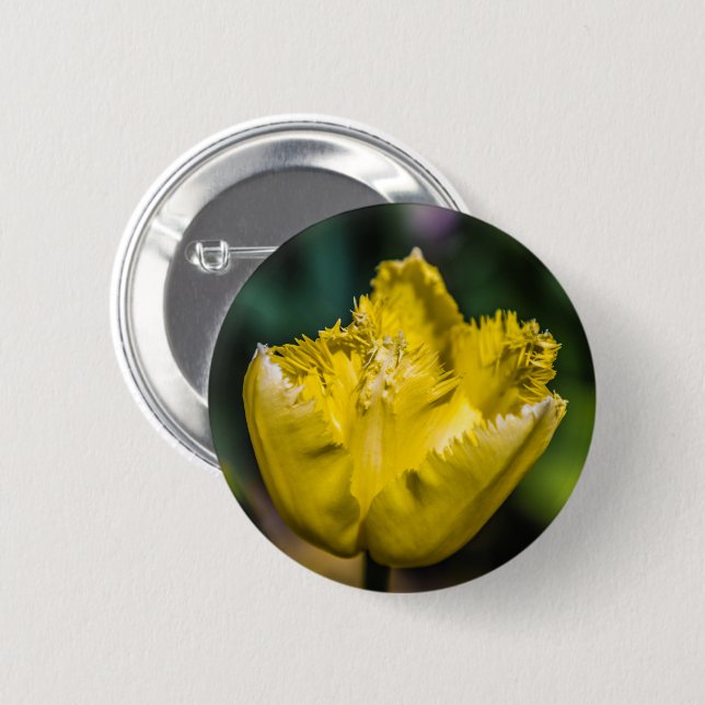 Yellow Tulip Button (Front & Back)