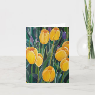 Yellow Tulip Card