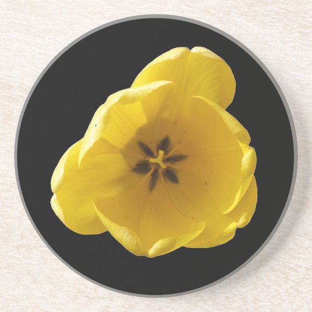 Yellow Tulip Coasters (Front)