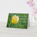 Yellow Tulip Cousin Happy Mother's Day Card | Zazzle