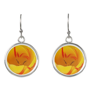 Yellow Tulip Earrings