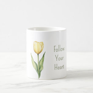 Yellow Tulip Flower Coffee Mug