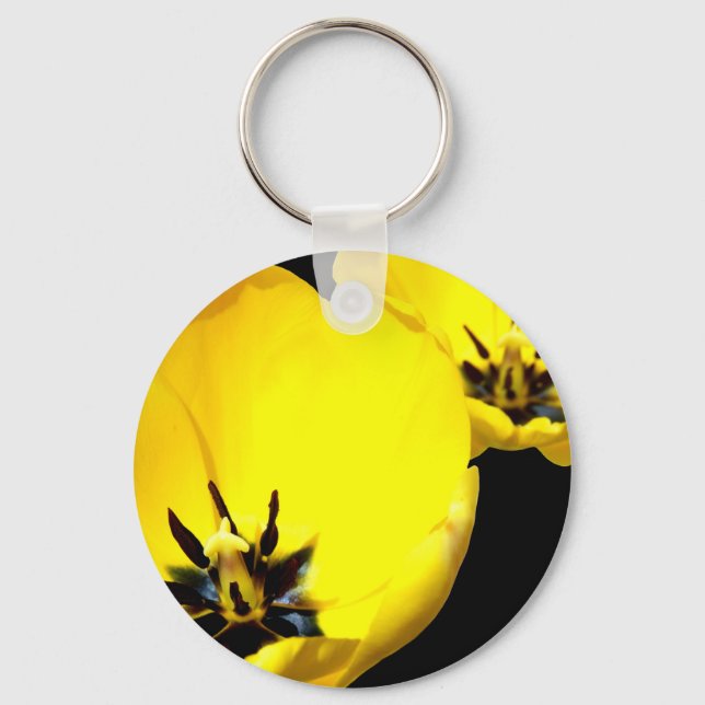 Yellow Tulip Key Ring (Front)