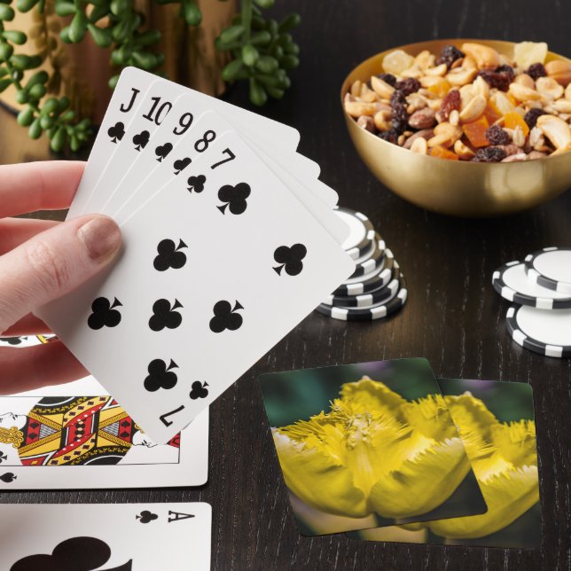 Yellow Tulip Poker Cards (In Situ)