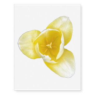 Yellow Tulip Temporary Tattoos